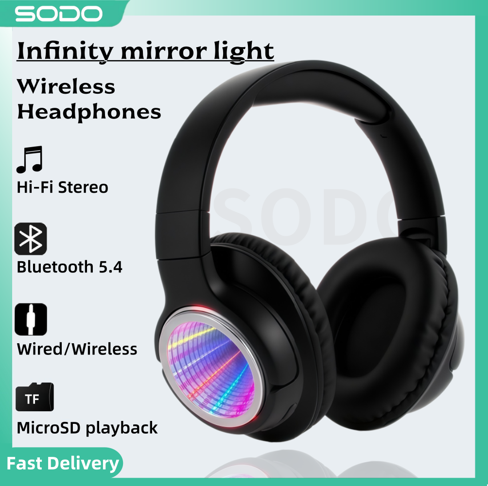 Gaming Headset Rgb - SODO SD1161 Bluetooth Headphones Abyss Light