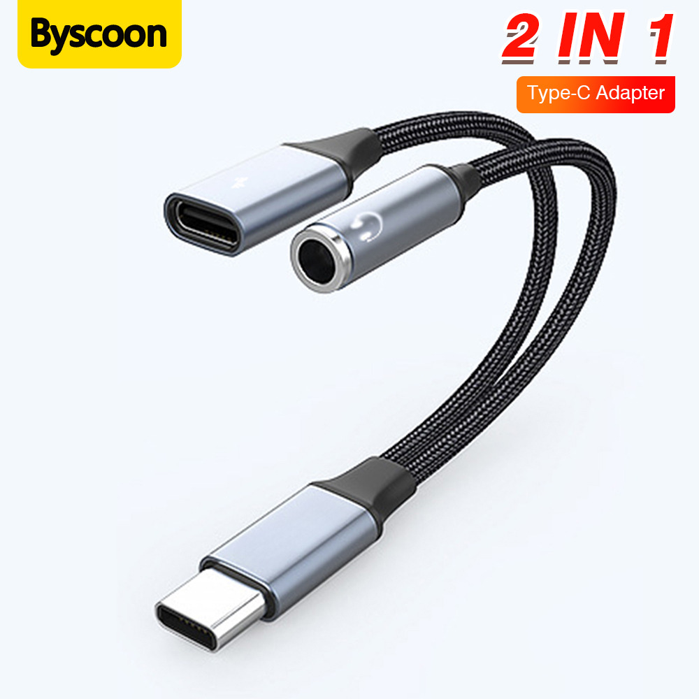 Earphone Splitter Jack - 2 In 1 Type C to