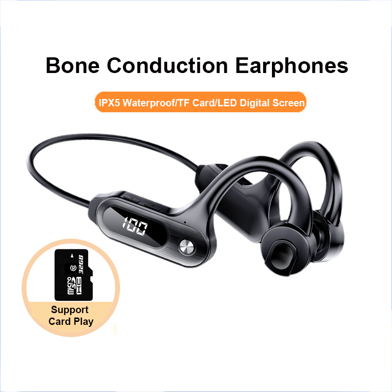 Sports Earphone Hook - Bone Conduction Bluetooth 5.3 Earbuds Hanging