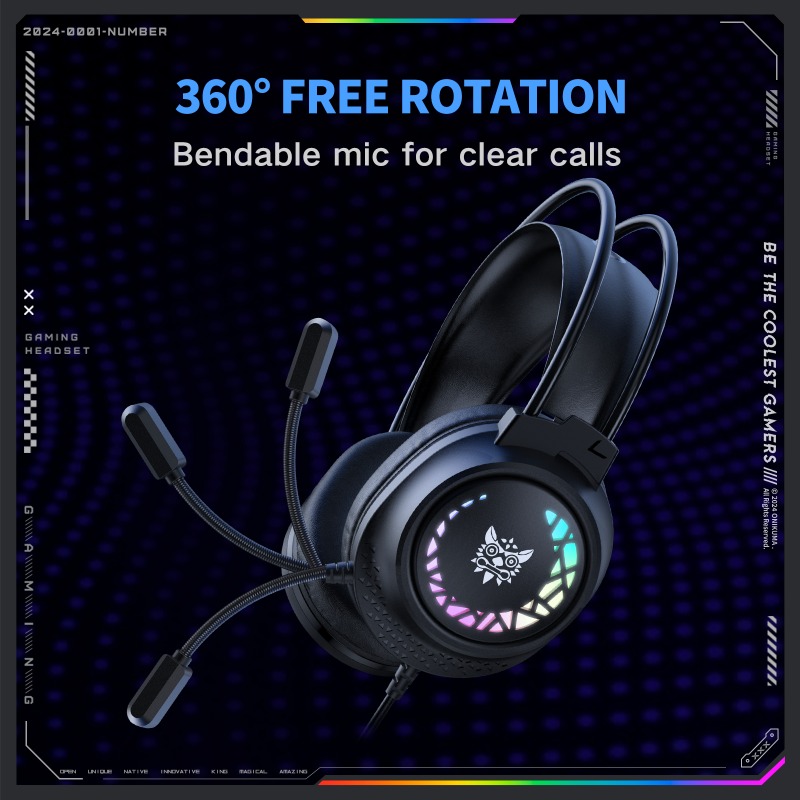 ONIKUMA X92 Wired Gaming Heads - đánh giá và giá Gaming Headset Rgb