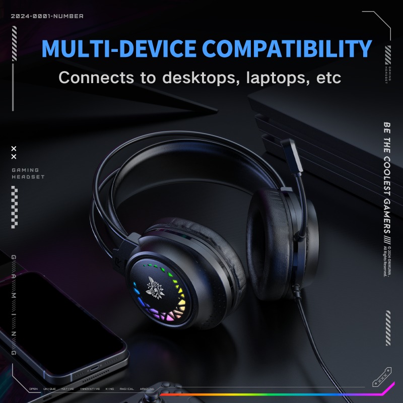 ONIKUMA X92 Wired Gaming Heads - đánh giá và giá Gaming Headset Rgb