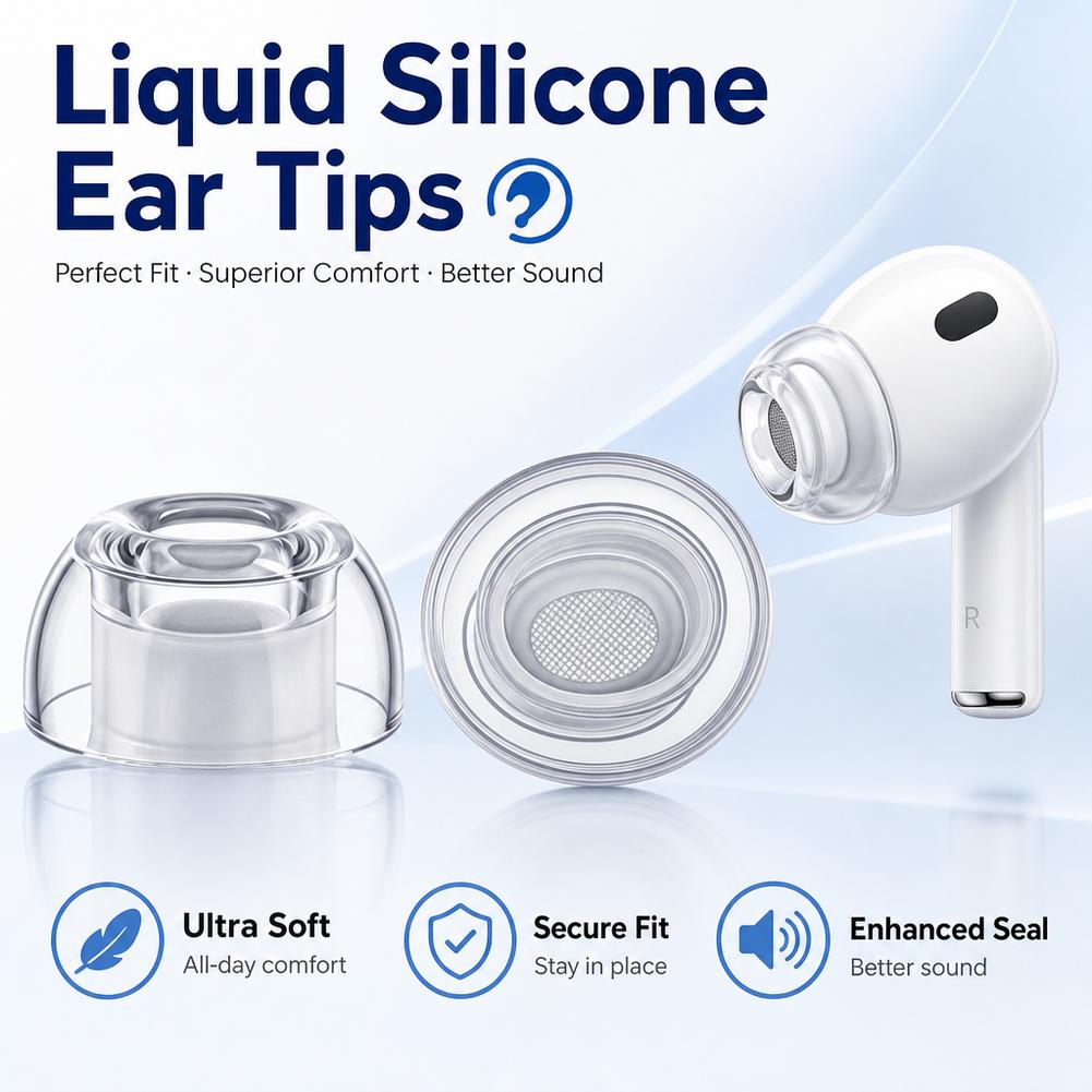 Silicone Ear Tips for AirPods  - đánh giá và giá Silicone Ear Tip Replacement