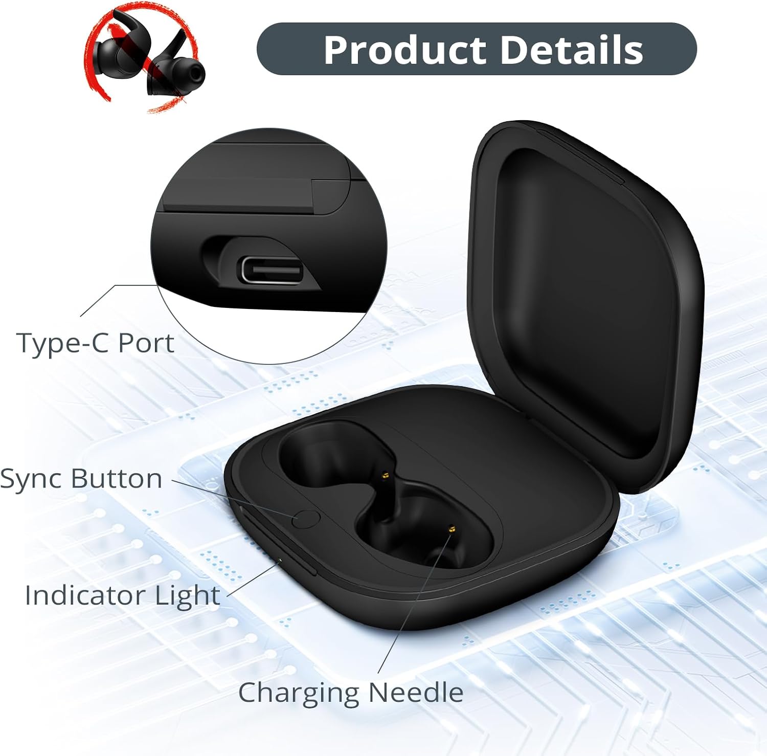 Replacement Charging Case For  - đánh giá và giá Earbuds Charging Case